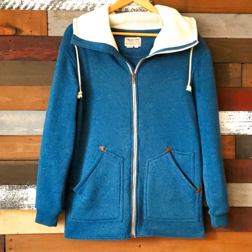 BURTON MINXY SWEATER FLEECE JACKET SIZE SM…